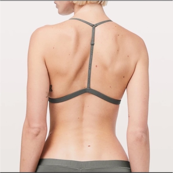 Lululemon Simply There Triangle Bralette in Green Sage Size Large 39 - Picture 2 of 7